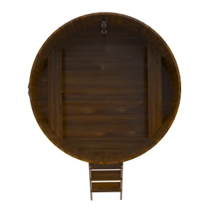 Купель для бани Bentwood круглая, d=1.80x1.4 м из лиственницы мореной премиум