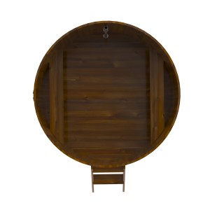 Купель для бани Bentwood круглая, d=1.80x1.1 м из лиственницы мореной премиум