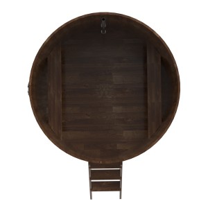 Купель для бани Bentwood круглая, d=1.80x1.4 м из сращенных ламелей мореной лиственницы
