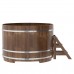 Купель для бани Bentwood круглая, d=1.80x1.1 м из сращенных ламелей мореной лиственницы