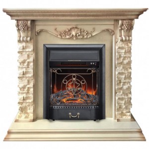 Каминокомплект RealFlame Patricia WT с очагом Fobos Lux BR S