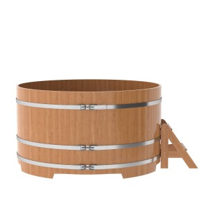 Купель для бани Bentwood круглая, d=1.80x1.1 м из дуба натурального