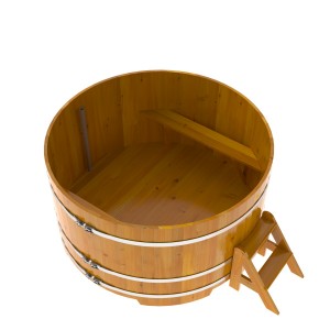 Купель для бани Bentwood круглая, d=1.8x1 м из лиственницы натуральной премиум