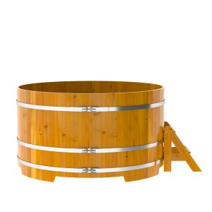 Купель для бани Bentwood круглая, d=1.8x1 м из лиственницы натуральной премиум