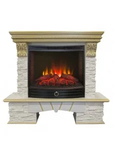 Каминокомплект RealFlame Rockland LUX 25,5 WT с очагом Evrika 25,5