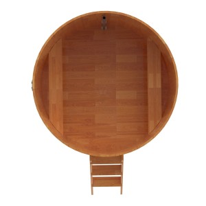 Купель для бани Bentwood круглая, d=1.80x1.2 м из сращенных ламелей лиственницы премиум