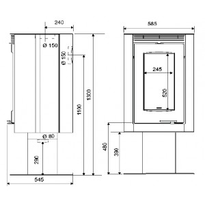 Отопительная печь Supra Hanook Lift 01