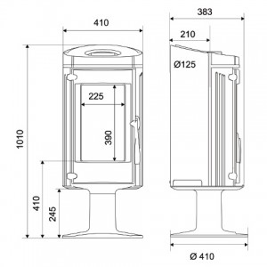 Отопительная печь Supra Lytham Lift 2