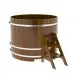 Купель для бани Bentwood круглая, d=1.50x1.2 м из лиственницы мореной премиум