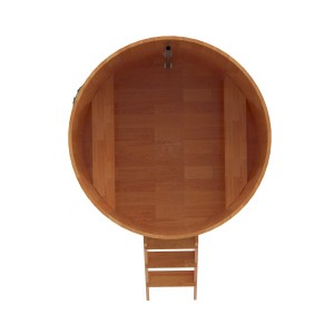 Купель для бани Bentwood круглая, d=1.50x1.4 м из сращенных ламелей лиственницы