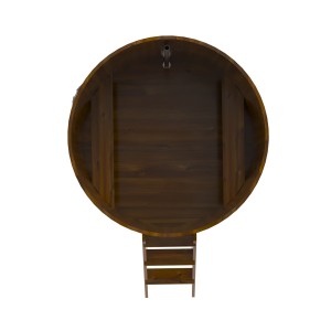 Купель для бани Bentwood круглая, d=1.50x1.4 м из лиственницы мореной премиум