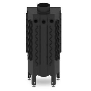 Топка Hitze ALBERO 9 kW AL9S.V-D - одинарное стекло + декор шелкография по периметру