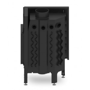 Топка Hitze ALBERO 9 kW AL9R.H-D - одинарное стекло состоящее из двух частей + декор шелкография по периметру