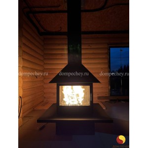 Монтаж островного камина OpenFire CUBE со стеклянными дверцами под ключ (Август 2024)