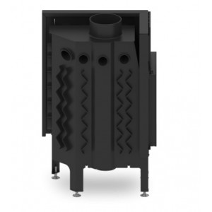 Топка Hitze ALBERO 9 kW AL9L.H-D - одинарное стекло состоящее из двух частей + декор шелкография по периметру