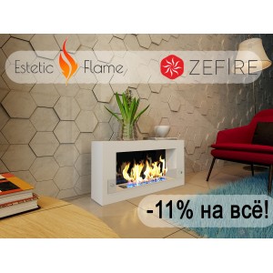 Акция 11.11 на все биокамины ZeFire и Estetic Flame