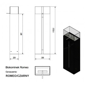 Биокамин Kratki ROMEO
