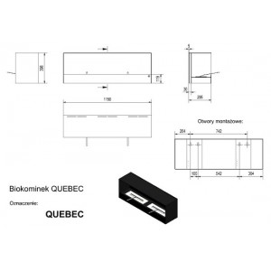 Биокамин Kratki QUEBEC (1150x398)