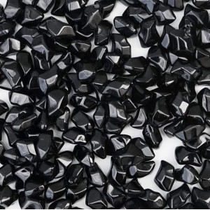 Декоративные элементы Kratki Fire Glass Кристалл черный (1кг)