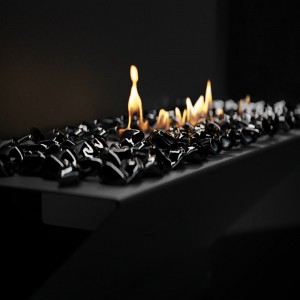 Декоративные элементы Kratki Fire Glass Кристалл черный (1кг)