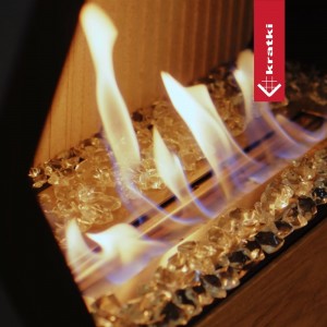 Декоративные элементы Kratki Fire Glass Кристалл прозрачный (1кг)