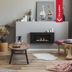 Биокамин Kratki Delta Flat (400*900), TUV