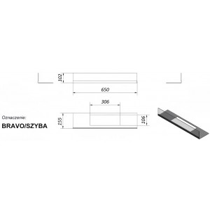 Стекло декоративное для биокамина Kratki Bravo