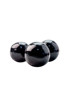 Декоративные керамические камни ZeFire-шары черные 14 шт