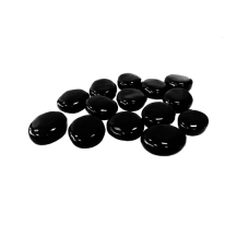 Декоративные керамические камни ZeFire черные 14 шт