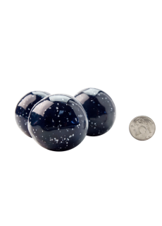 Декоративные керамические камни ZeFire-шары космос синие 14 шт
