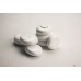 Декоративные керамические камни ZeFire белые 14 шт
