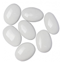 Декоративные керамические камни ZeFire белые 7 шт