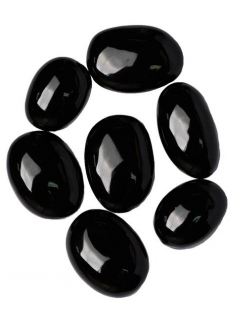 Декоративные керамические камни ZeFire черные 7 шт