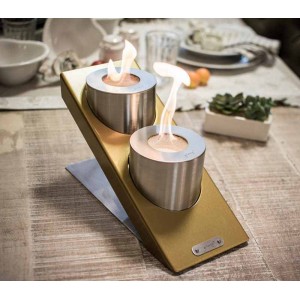 Настольный биокамин Glamm Fire Oblique Tabletop Double / Облик ТеблТоп Дубль