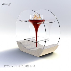 Биокамин Glamm Fire O-Flut / О-Флют
