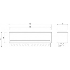 Автоматический биокамин GlammFire GlammBox 1600 DF EvoPlus