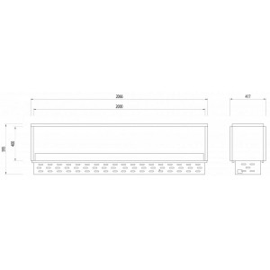 Автоматический биокамин GlammFire GlammBox 2000 DF EvoPlus