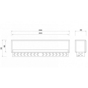 Автоматический биокамин GlammFire GlammBox 2800 EvoPlus