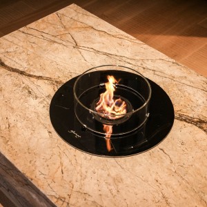 Автоматический встраиваемый биокамин GlammFire EvoPlus Fire Round