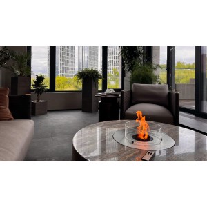 Автоматический встраиваемый биокамин GlammFire EvoPlus Fire Round