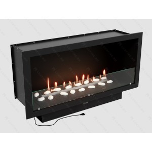 Встроенный автоматический биокамин Lux Fire Кабинет 1270 А