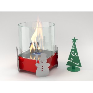 Биокамин настольный Lux Fire Новогодний М