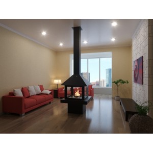 Биокамин Lux Fire островной GOOD FIRE Куб 850