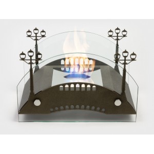 Биокамин настольный Lux Fire Пушкинский мост М (бронза)