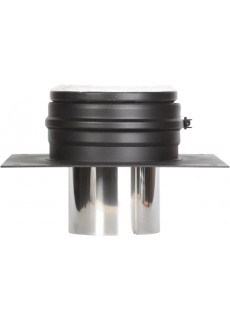 Переходник Кирпичная труба - Schiedel Permeter 25 д. 130 мм (Сер.)