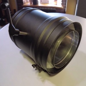 Шибер поворотный с фиксацией положения и ручкой Schiedel Permeter 25 д. 130 мм (Чер.)
