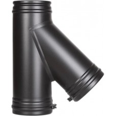 Тройник 45 град. Schiedel Permeter 25 д. 130 мм (Чер.)
