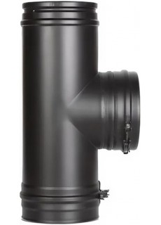 Тройник 90 град. Schiedel Permeter 25 д. 130 мм (Чер.)