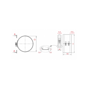 Хомут разнополочный Craft (304/0,5) d=110