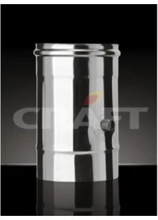 Дымоход с муфтой для газоанализа Craft (316/0,5) d=120